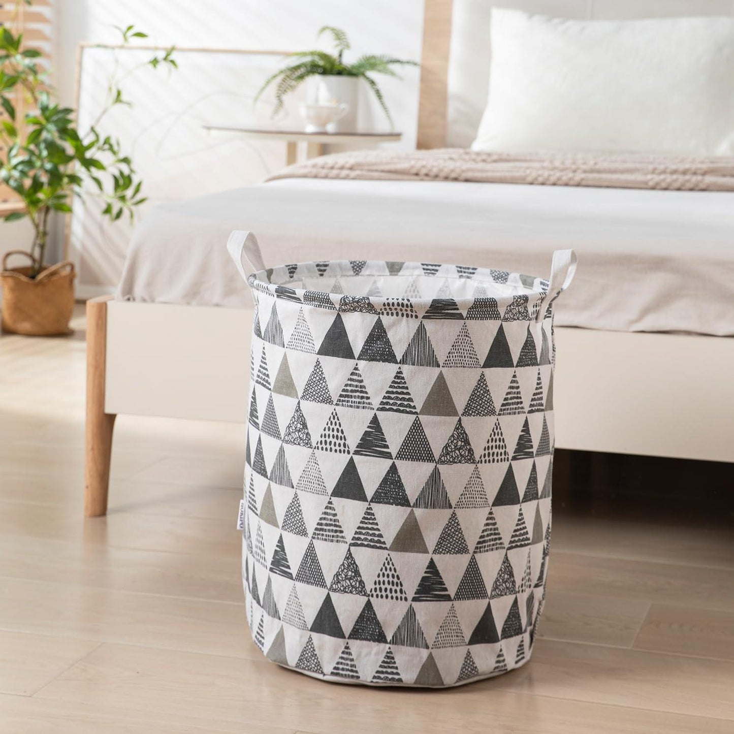 HOKIPO Folding Laundry Basket for Clothes - Large 43 LTR , Grey - HOKIPO | Har Ghar ka Humsafar