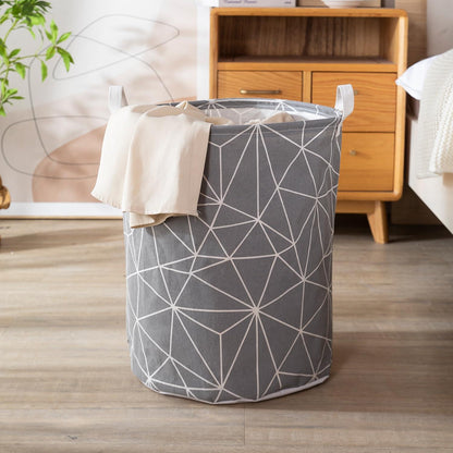 HOKIPO Folding Laundry Basket for Clothes - Large 43 LTR, Grey - HOKIPO | Har Ghar ka Humsafar