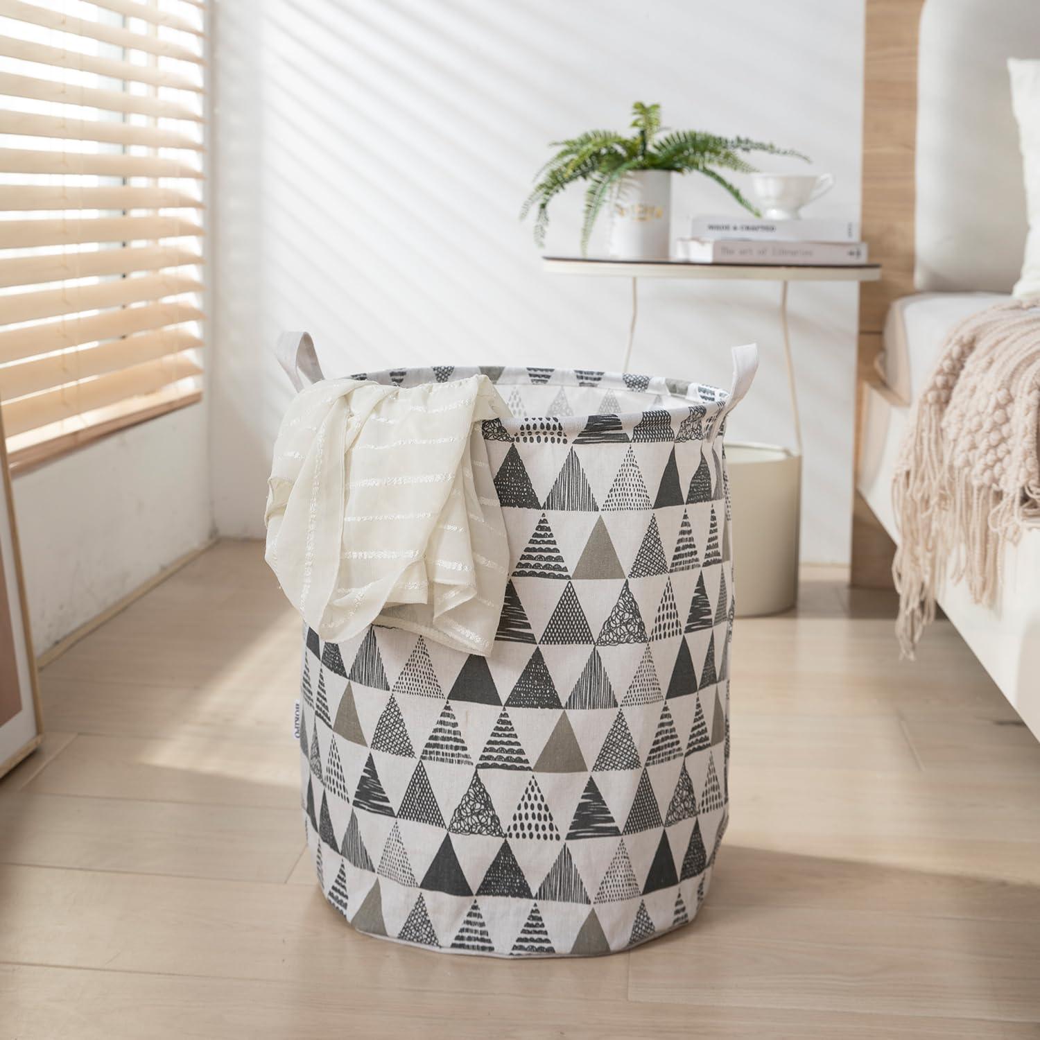 HOKIPO Folding Laundry Basket for Clothes - Large 43 LTR , Grey - HOKIPO | Har Ghar ka Humsafar