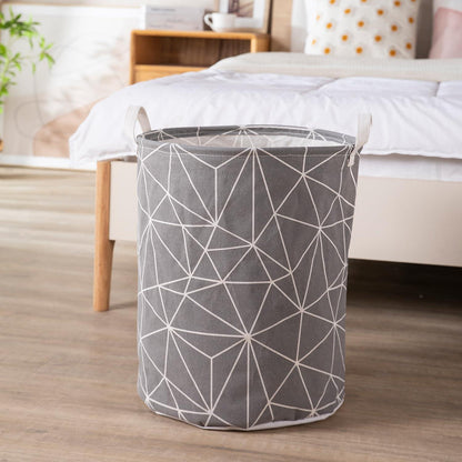 HOKIPO Folding Laundry Basket for Clothes - Large 43 LTR, Grey - HOKIPO | Har Ghar ka Humsafar