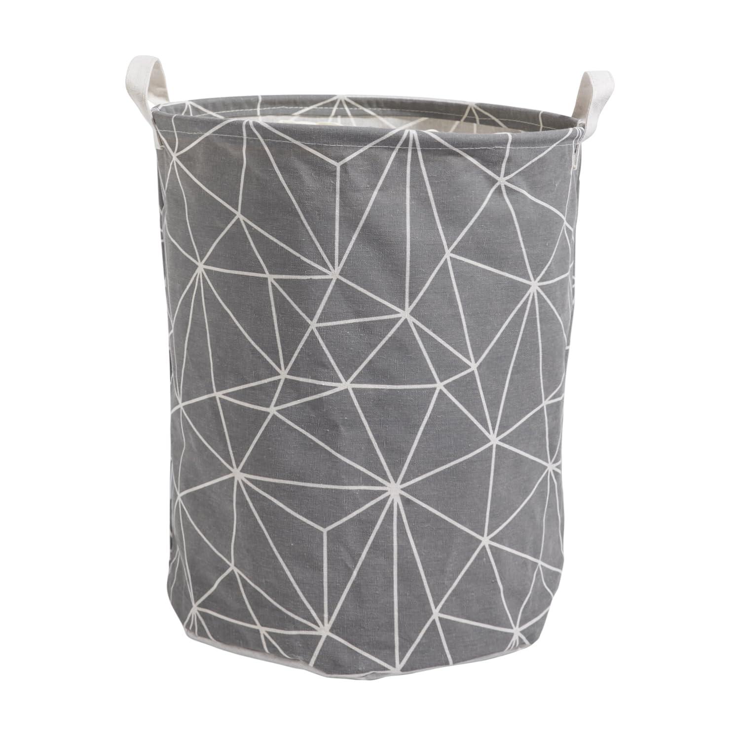 HOKIPO Folding Laundry Basket for Clothes - Large 43 LTR, Grey - HOKIPO | Har Ghar ka Humsafar