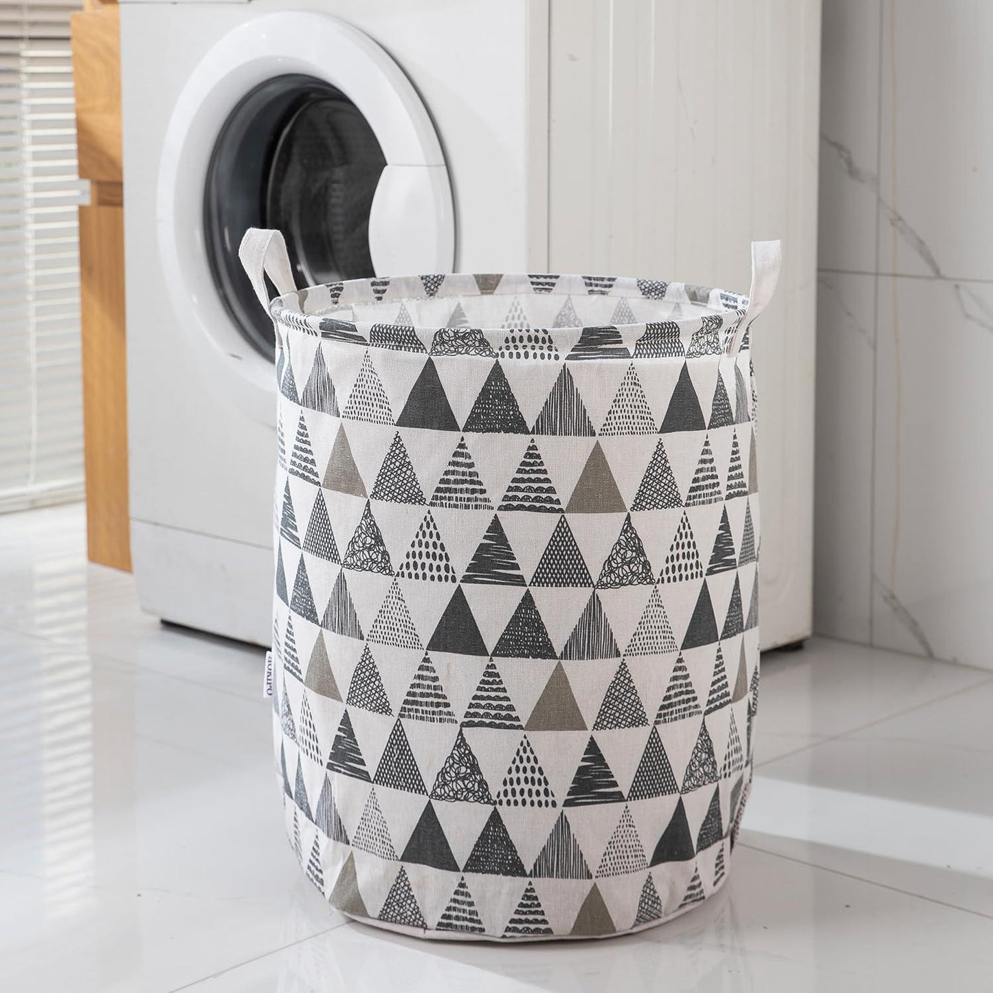 HOKIPO Folding Laundry Basket for Clothes - Large 43 LTR , Grey - HOKIPO | Har Ghar ka Humsafar