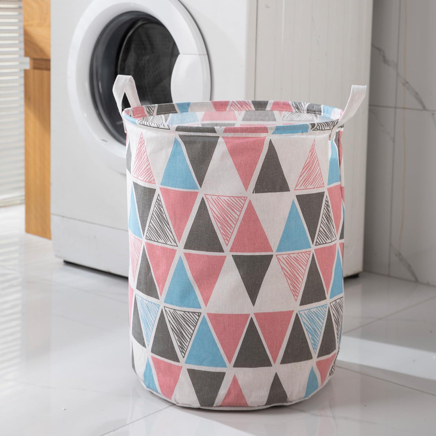 HOKIPO Folding Laundry Basket for Clothes - Large 43 LTR, Multicolor - HOKIPO | Har Ghar ka Humsafar