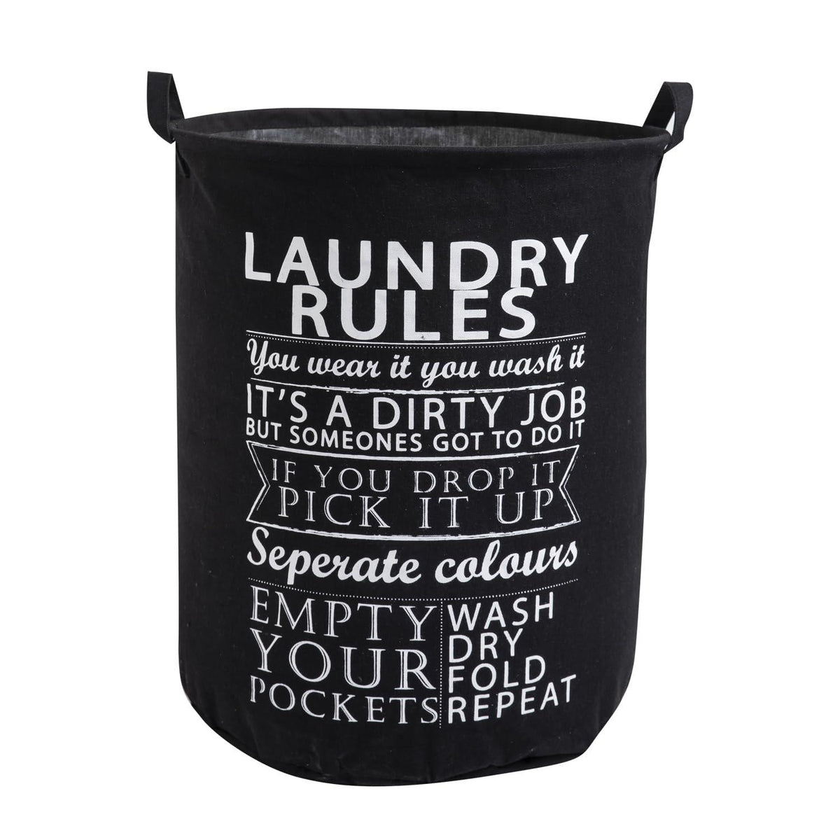 HOKIPO Folding Laundry Clothes Storage Basket - Large 63 Ltr, Black - HOKIPO | Har Ghar ka Humsafar