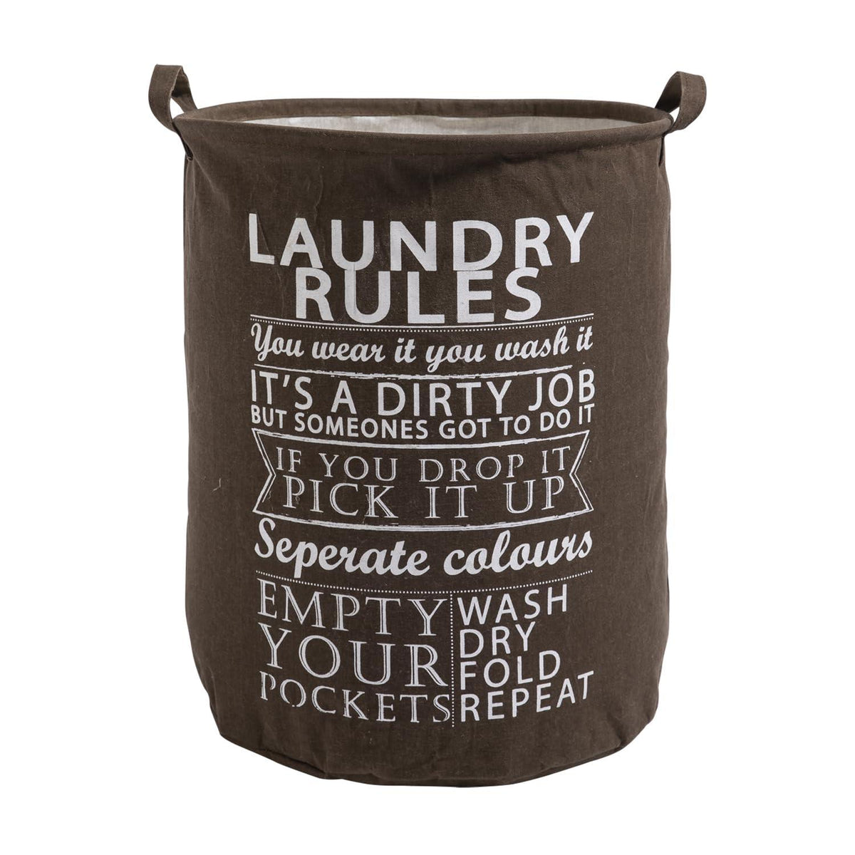 HOKIPO Folding Laundry Clothes Storage Basket - Large 63 Ltr, Brown - HOKIPO | Har Ghar ka Humsafar