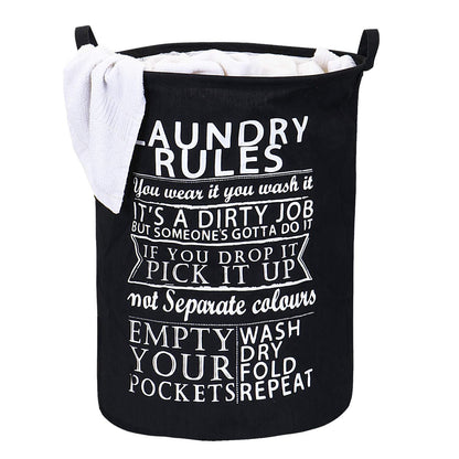 HOKIPO Folding Laundry Cotton Basket With Lid - Large 63 Ltr, Black - HOKIPO | Har Ghar ka Humsafar