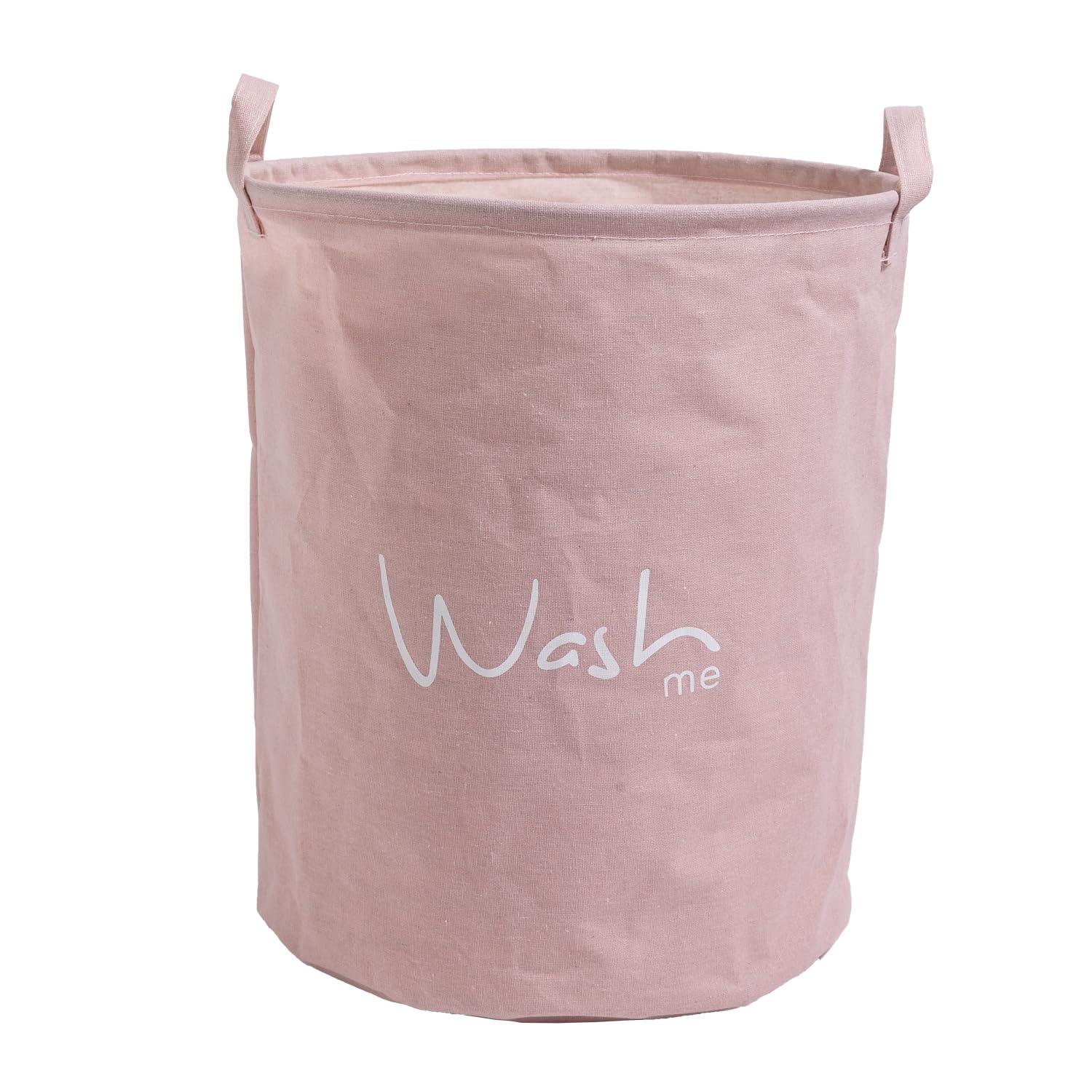 HOKIPO Folding Laundry Storage Basket - Large 46 Ltr, Pink - HOKIPO | Har Ghar ka Humsafar