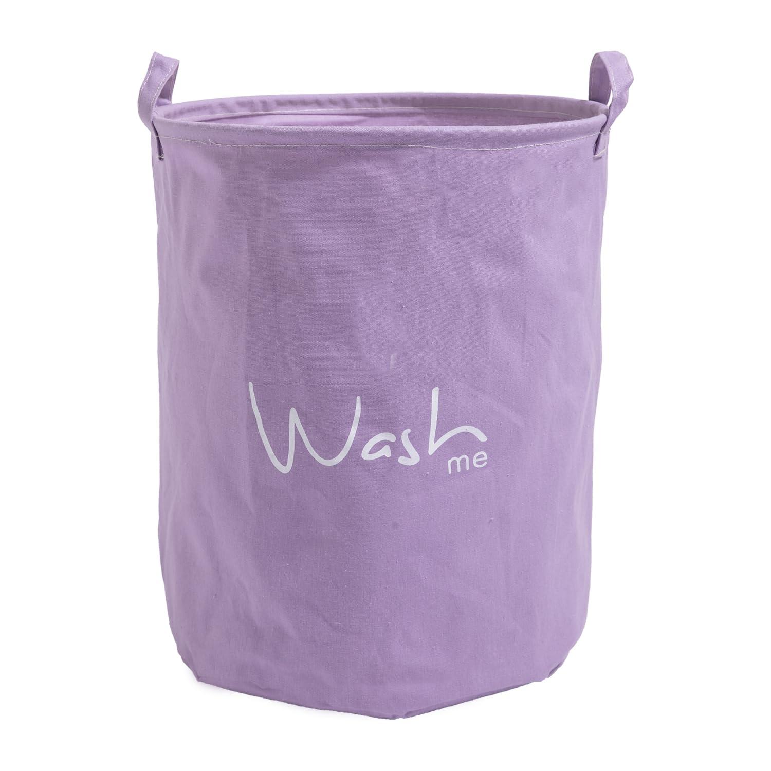 HOKIPO Folding Laundry Storage Basket - Large 46 Ltr, Purple - HOKIPO | Har Ghar ka Humsafar