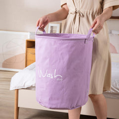 HOKIPO Folding Laundry Storage Basket - Large 46 Ltr, Purple - HOKIPO | Har Ghar ka Humsafar