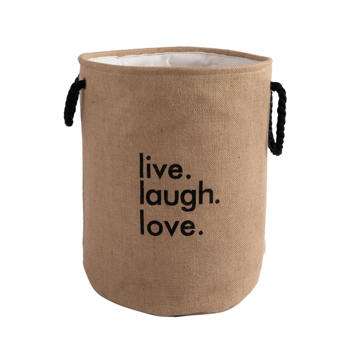 Hokipo Laundry Basket Exquisite 45 - Litre European Pattern Folding Hamper - Beige - HOKIPO | Har Ghar ka Humsafar