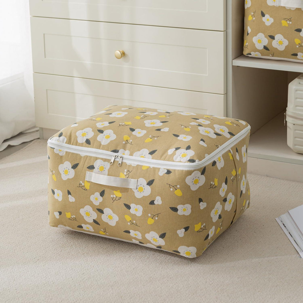 HOKIPO Medium Moisture Resistant Wardrobe Storage Bag (52 x 44 x 25 cm), Brown - HOKIPO | Har Ghar ka Humsafar