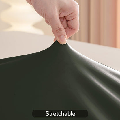 HOKIPO Waterproof Non - Slip Stretch Table Cover, Army Green - HOKIPO | Har Ghar ka Humsafar