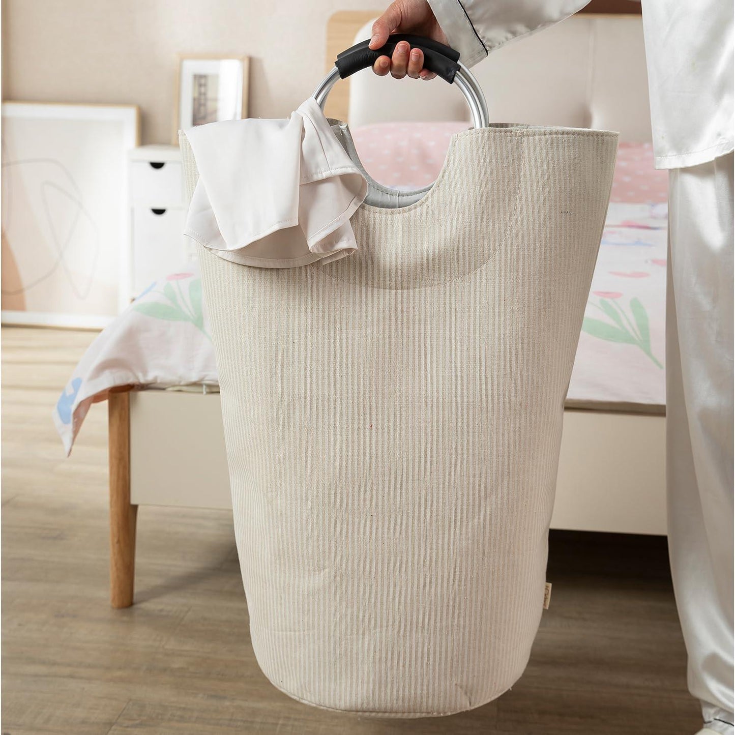 Laundry Basket Dirty Clothes Hamper with Handles - HOKIPO | Har Ghar ka Humsafar