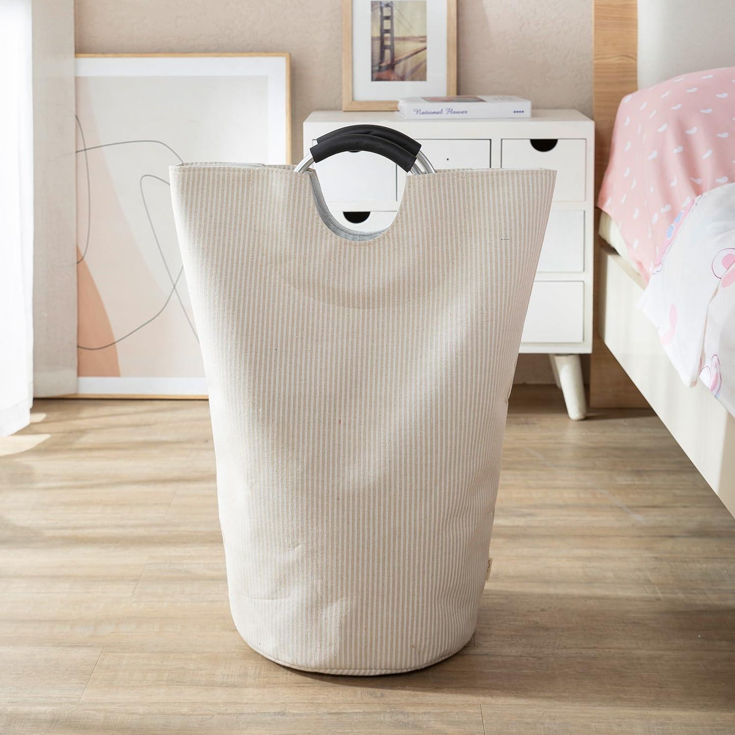 Laundry Basket Dirty Clothes Hamper with Handles - HOKIPO | Har Ghar ka Humsafar