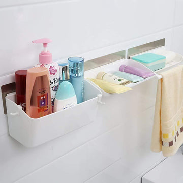 3 Tier Wall Hanger Storage Rack/Wall Mounted Holder/Bathroom Storage/Kichen Holder - HOKIPO | Har Ghar ka Humsafar