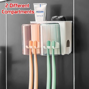 Wall Mounted Brush Holder- HOKIPO | Har Ghar ka Humsafar