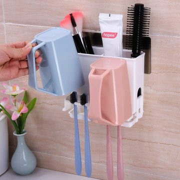 Toothbrush Holders For Bathroom/Brush Holder/Storage Rack - HOKIPO | Har Ghar ka Humsafar