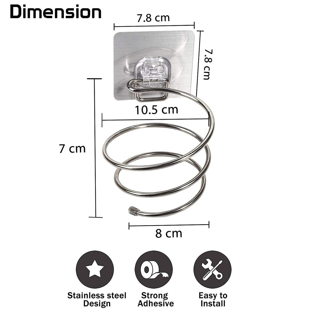 Buy wall mounted hair blow dryer stand | HOKIPO