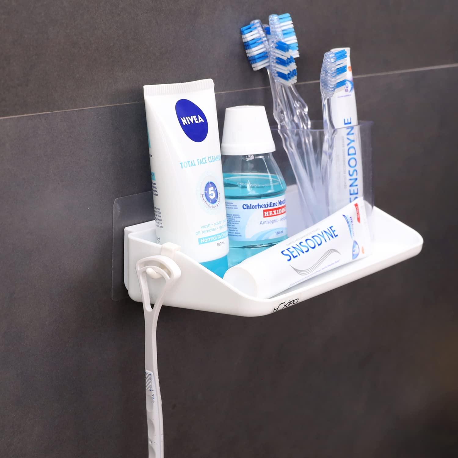 Buy Wall Mounted plastic bathroom hanging shelf​ | HOKIPO