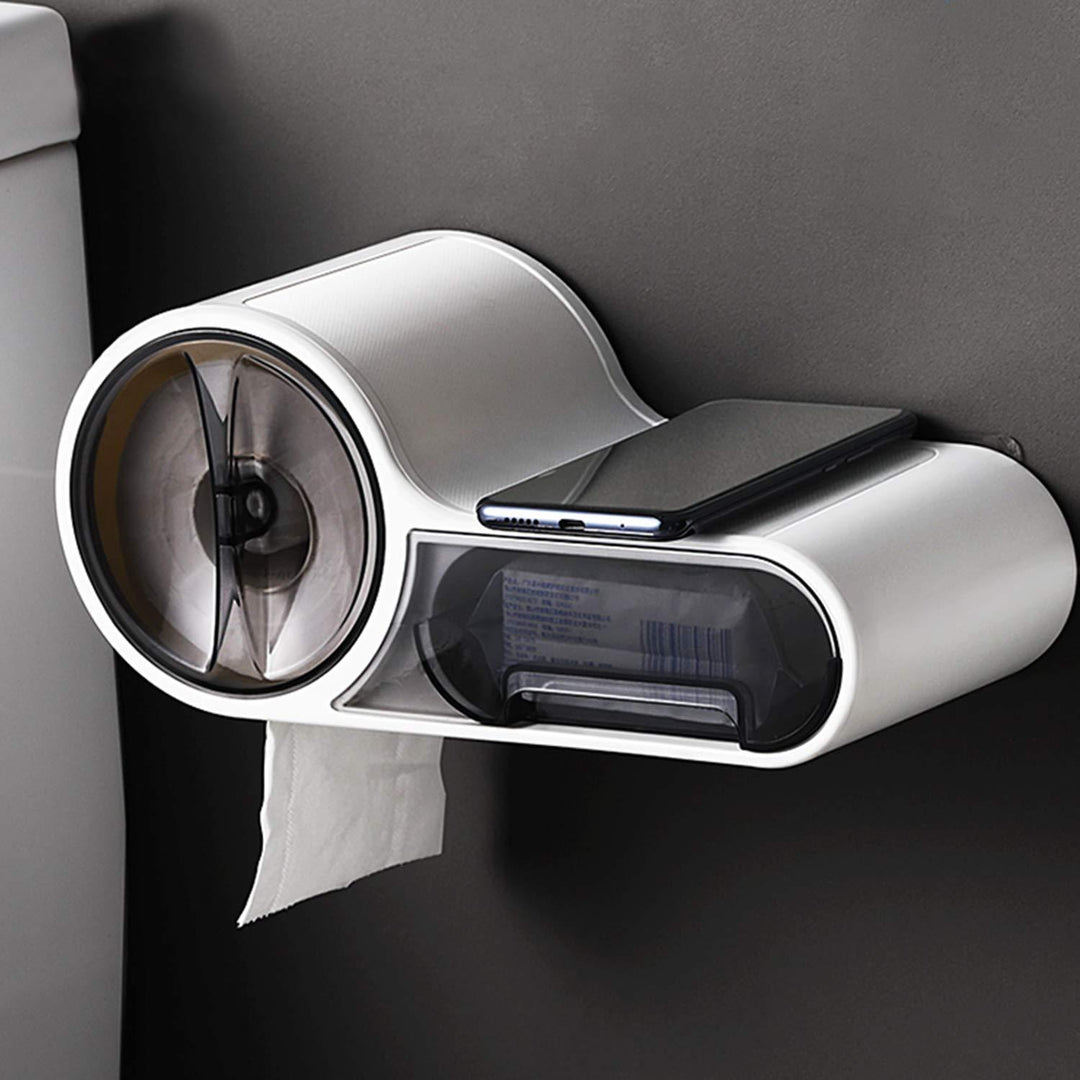 Odern Gold Stainless Steel Toilet Paper Holder With Flushable Wipes Dipenser And Storage Box - Toilet Paper Holder, Paper Holders