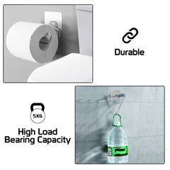 Magic Sticker Series No Drill Toilet Tissue Paper Holder for Bathroom - HOKIPO | Har Ghar ka Humsafar