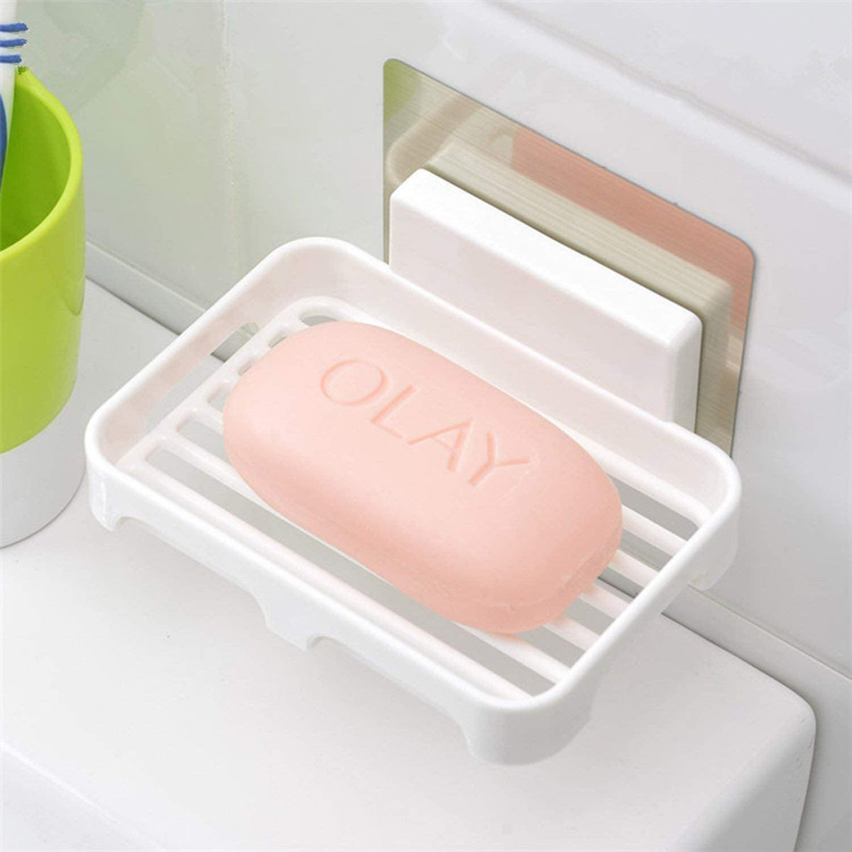 Wall mounted hanging plastic soap case for bathroom, washbasin and kitchen | HOKIPO