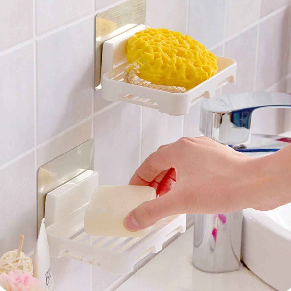 Wall mounted soap dish​ | Available in pack of 1 & 2 | HOKIPO