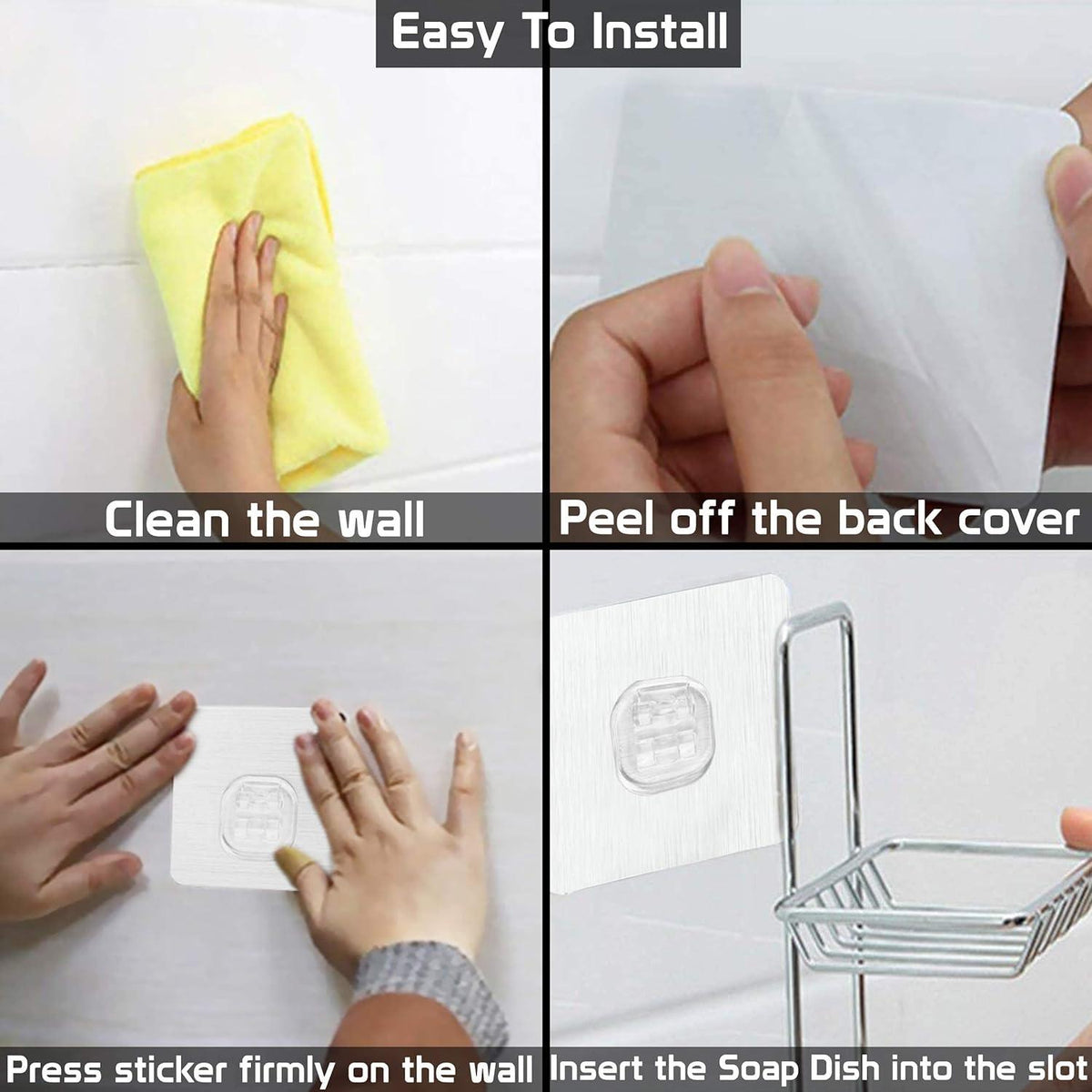 Guide to install 2 layer wall mounted bathroom soap stand​ 
