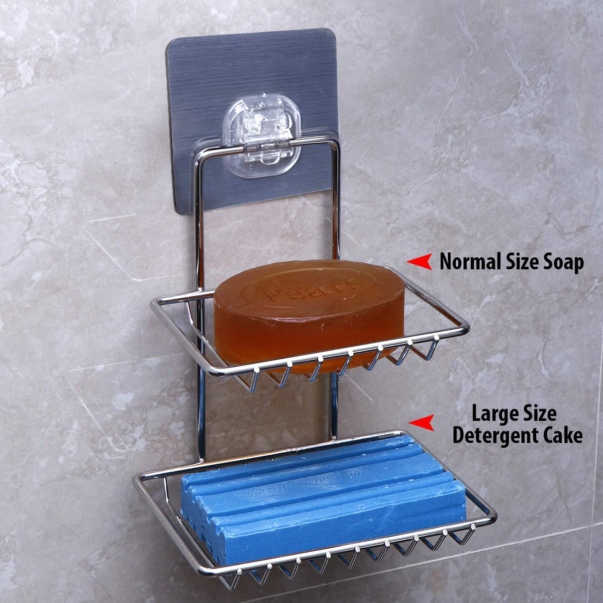 Buy 2 layer bathroom soap stand best for bathing and clothing soap 