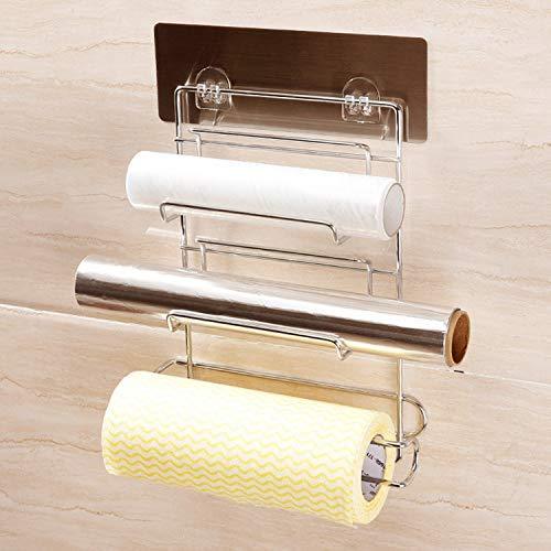 Magic Sticker Series Self Adhesive 3 - in - 1 Kitchen Tissue Paper and Towel Holder - HOKIPO | Har Ghar ka Humsafar