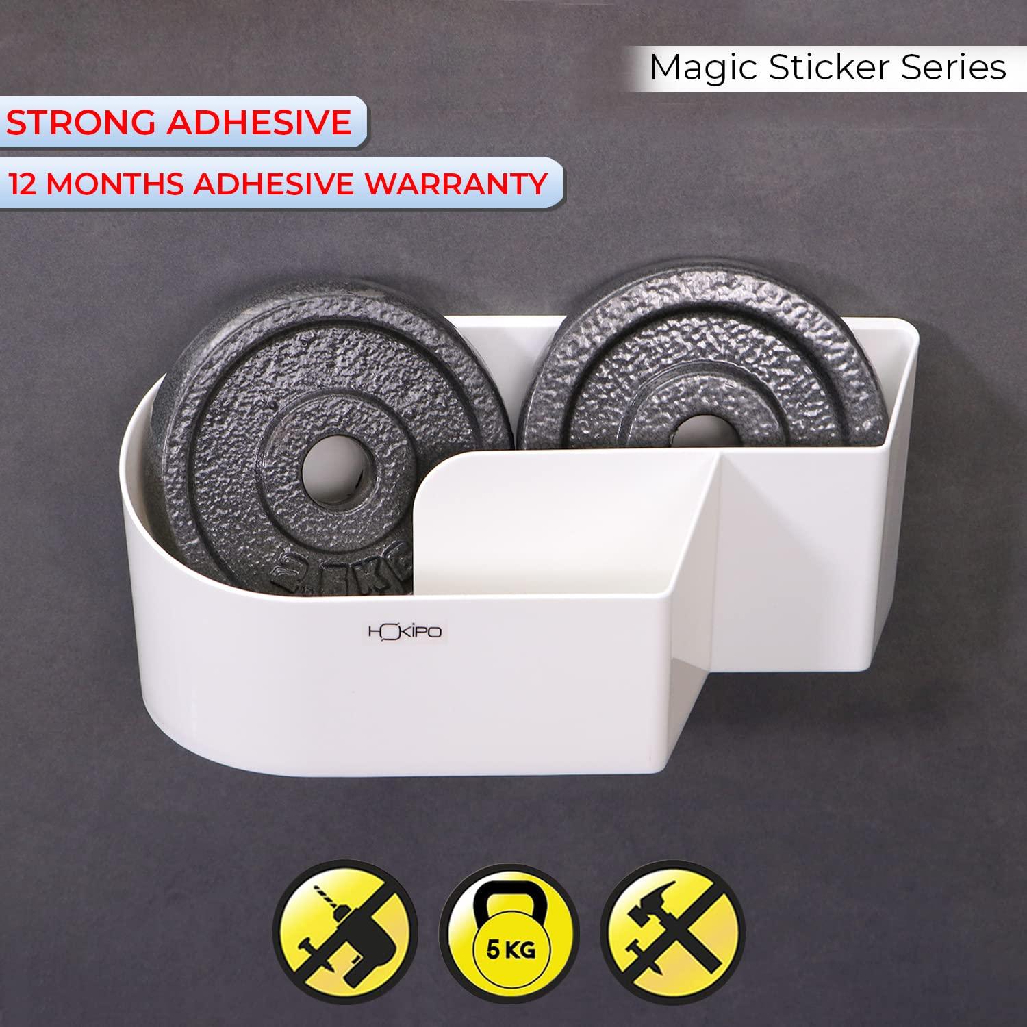 Magic Sticker Series Self Adhesive Bathroom Shelf Stand - HOKIPO | Har Ghar ka Humsafar