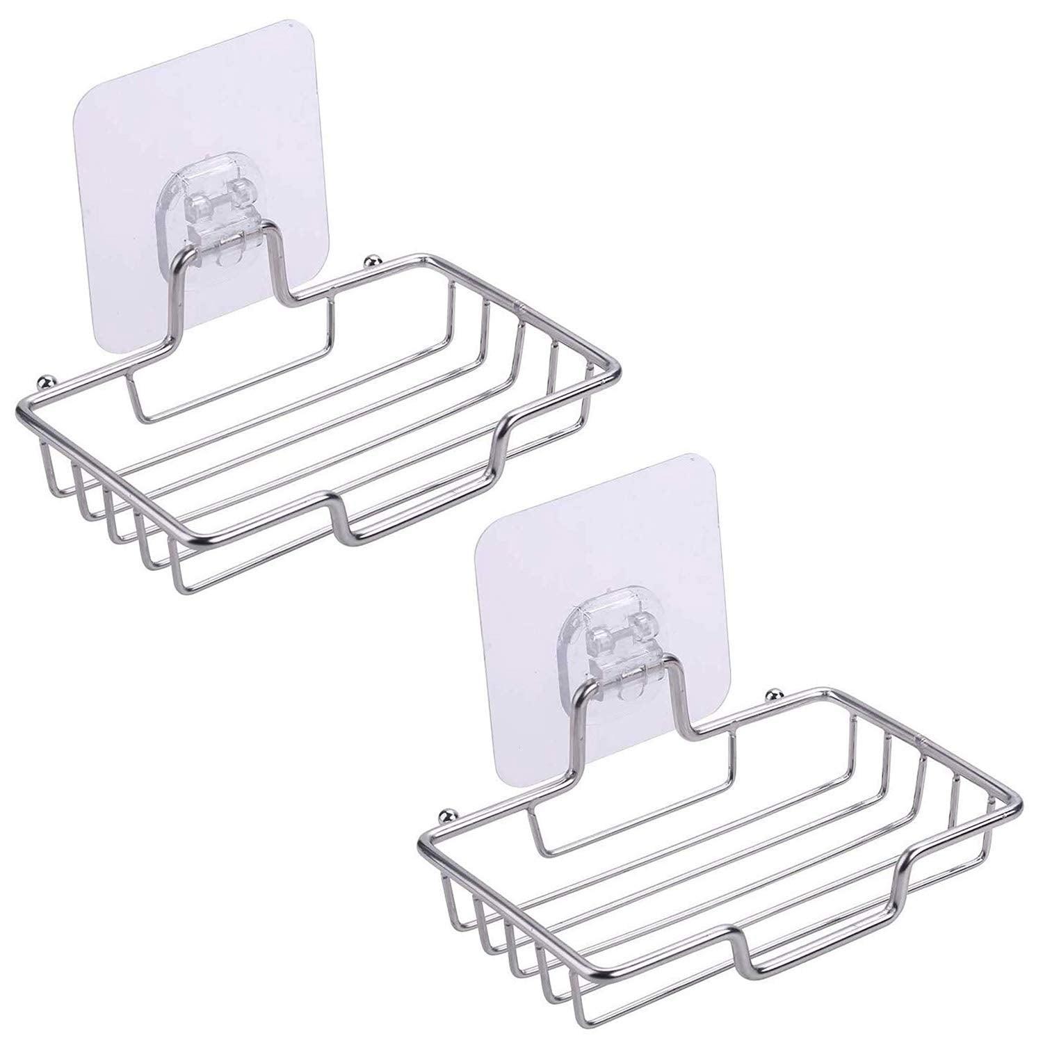 Magic Sticker Series Self Adhesive Bathroom Soap Holder Stand - HOKIPO | Har Ghar ka Humsafar