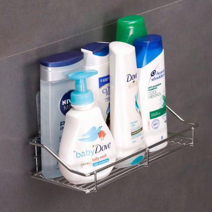 Magic Sticker Series Wall Mounted Kitchen Bathroom Shelf Rack - HOKIPO | Har Ghar ka Humsafar