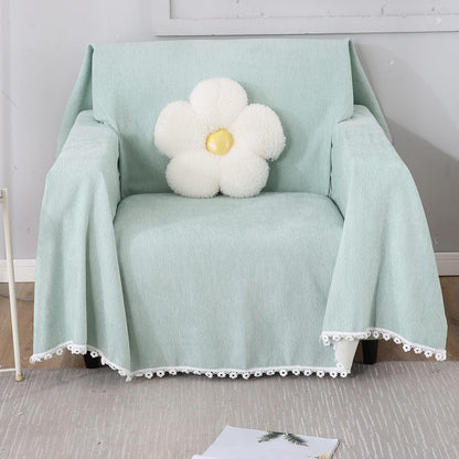 Mint Soft and Pet Friendly Chenille Sofa Throw Cover - HOKIPO | Har Ghar ka Humsafar