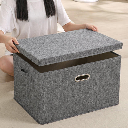 Multipurpose Foldable Storage Box/book storage box, Grey - HOKIPO | Har Ghar ka Humsafar