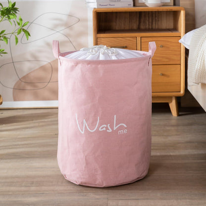 Pink Foldable Laundry Bag with Cover - HOKIPO | Har Ghar ka Humsafar