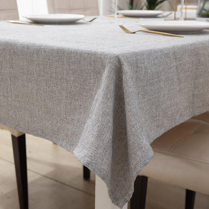 Poly Jute Dining Table Cover, Grey - HOKIPO | Har Ghar ka Humsafar