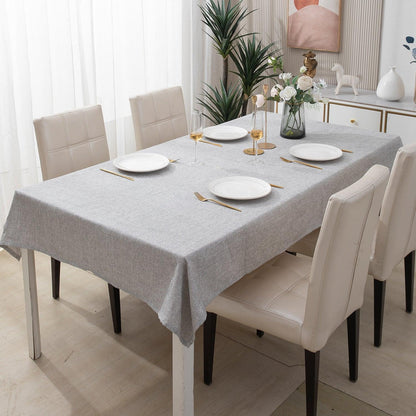 Poly Jute Dining Table Cover, Grey - HOKIPO | Har Ghar ka Humsafar