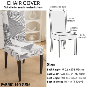 How to measure for stretchable dining chair cover