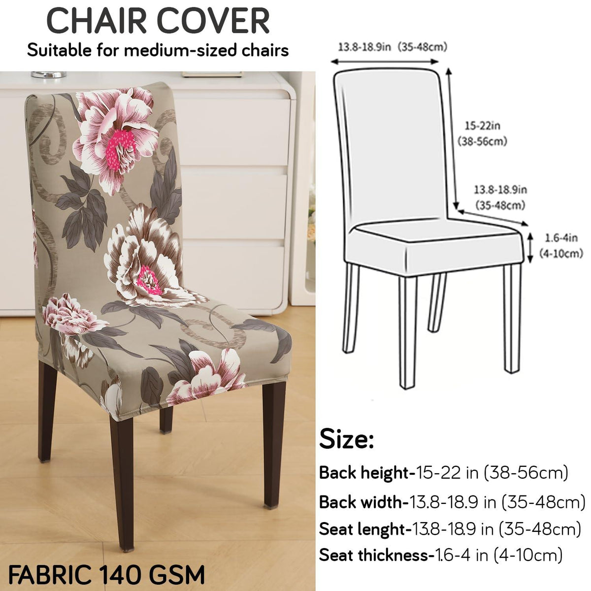 How to measure the size of chair for dining chair cover Guide