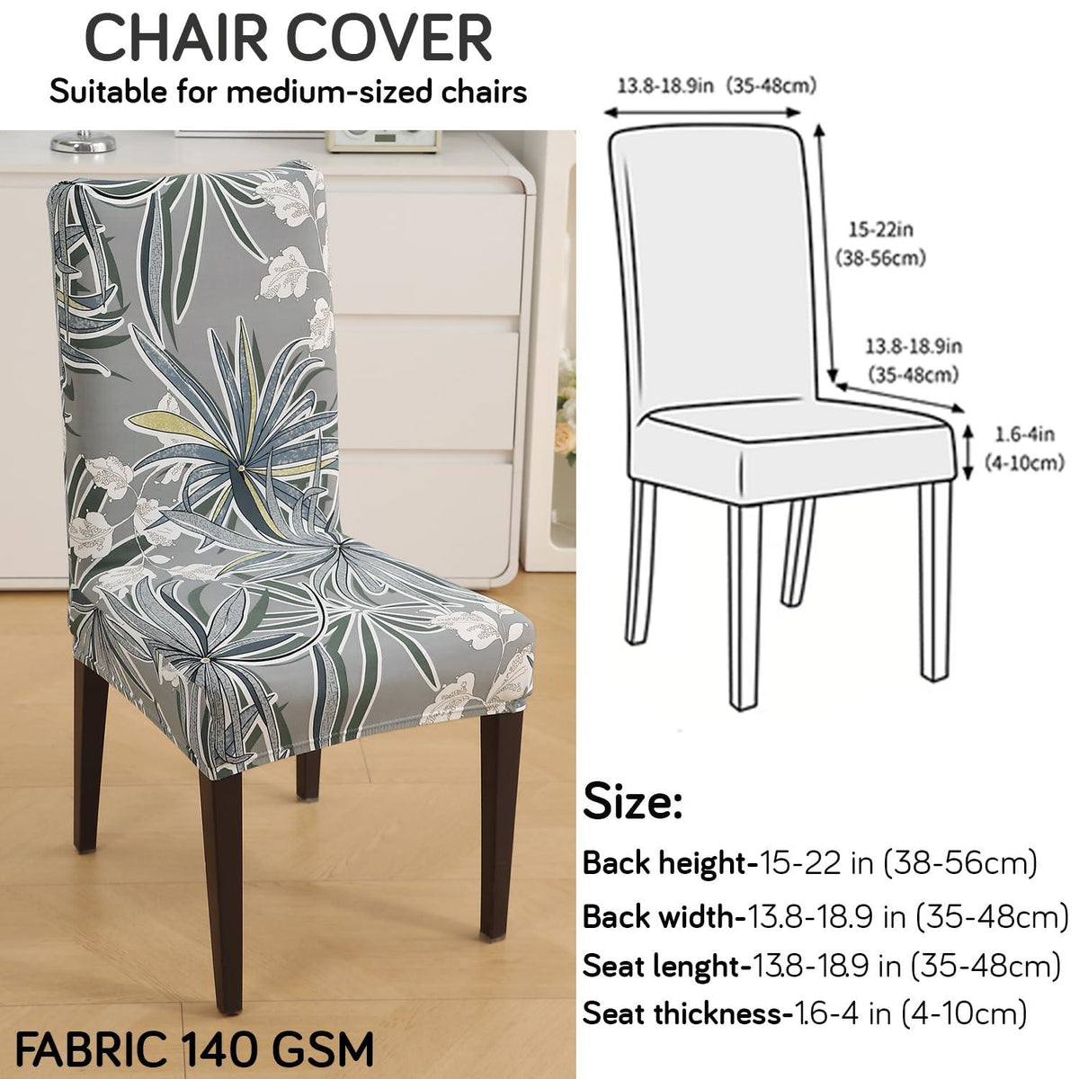 How to measure the size of chair for dining chair cover Guide