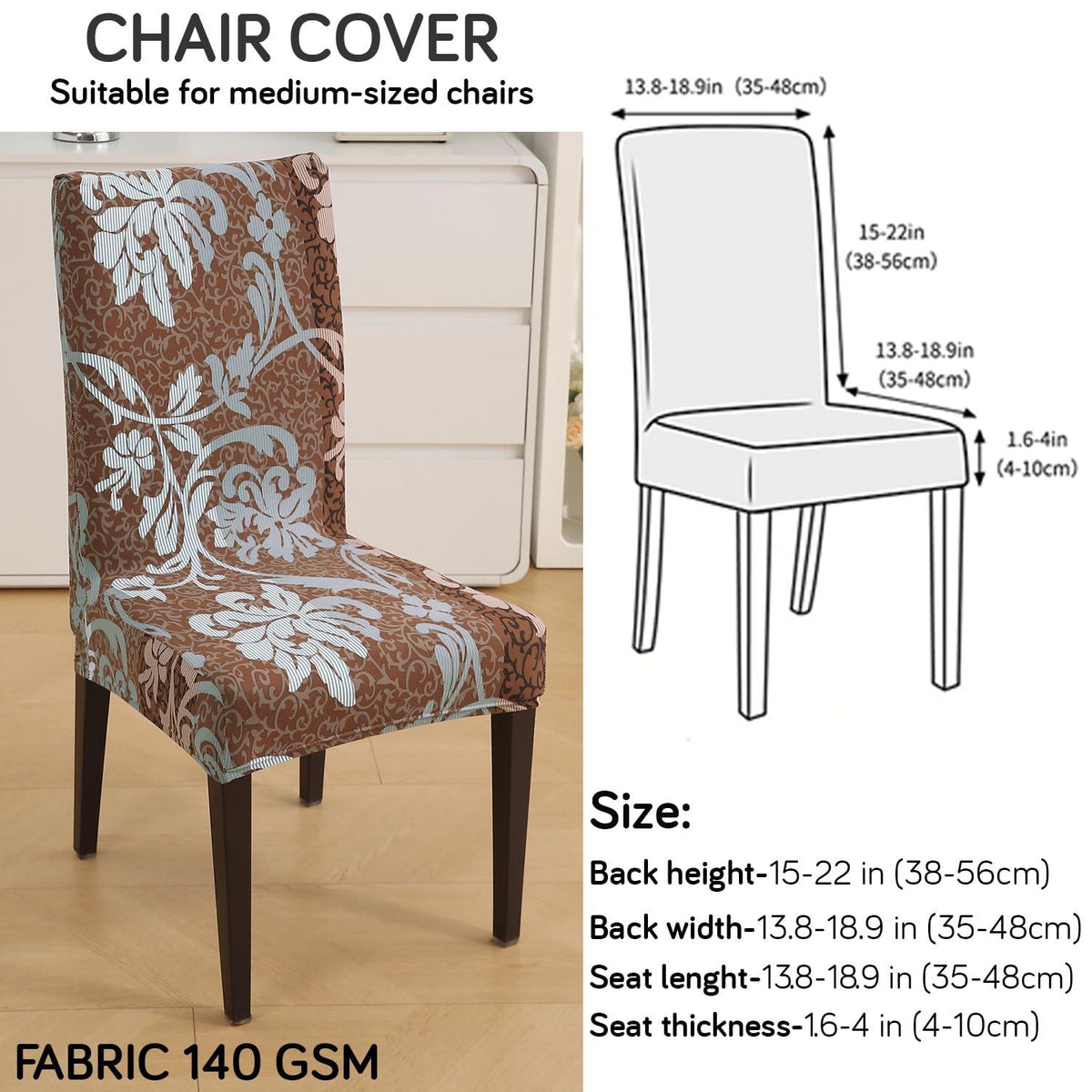 How to measure the size of chair for dining chair cover Guide