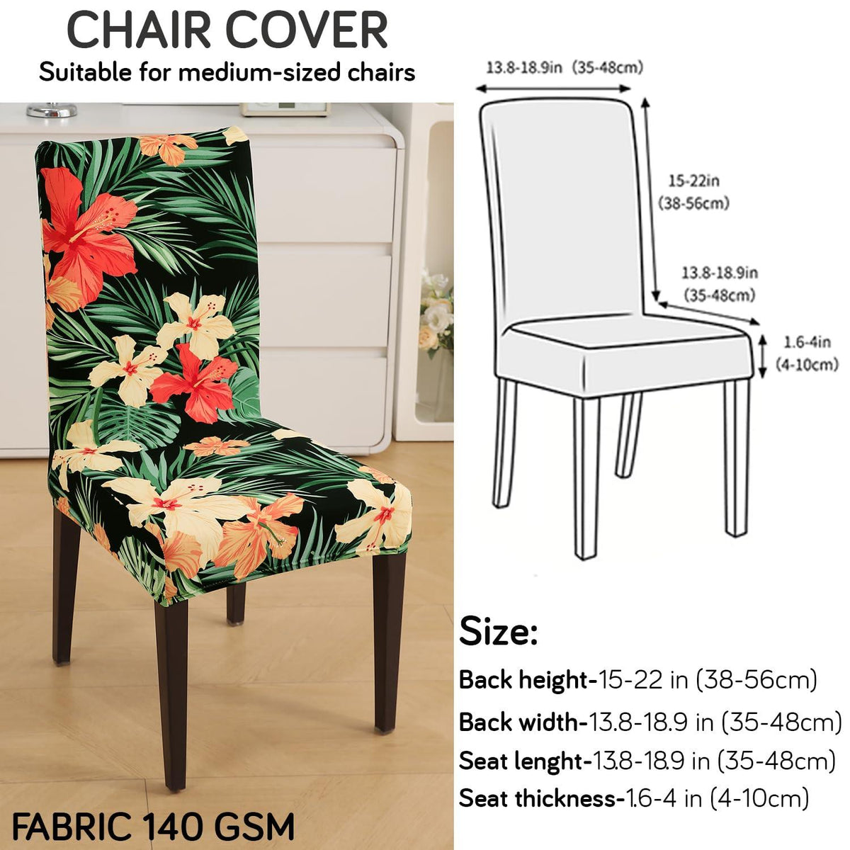 How to measure the size of chair for dining chair cover Guide
