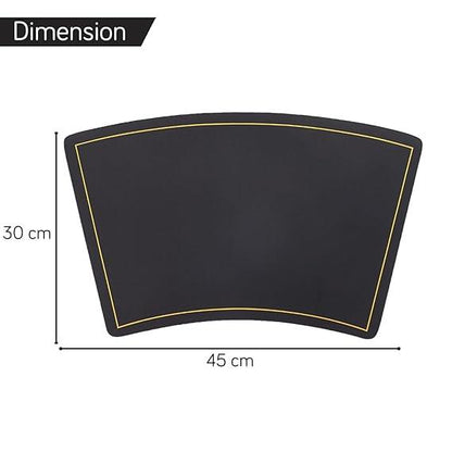 Premium Faux Leather Dining Table Mats, Black - HOKIPO | Har Ghar ka Humsafar