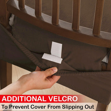 Premium Original Velvet Dining Chair Seat Cushion Cover, Brown - HOKIPO | Har Ghar ka Humsafar