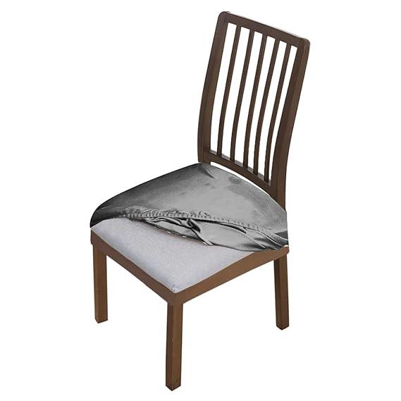 Premium Original Velvet Dining Chair Seat Cushion Cover, Dark Grey - HOKIPO | Har Ghar ka Humsafar