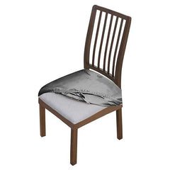 Premium Original Velvet Dining Chair Seat Cushion Cover, Dark Grey - HOKIPO | Har Ghar ka Humsafar