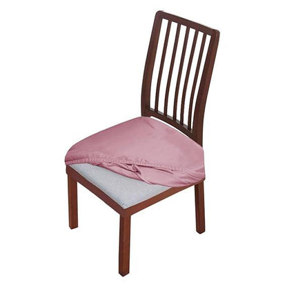 Premium Original Velvet Dining Chair Seat Cushion Cover, Pink - HOKIPO | Har Ghar ka Humsafar