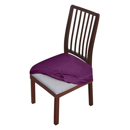 Premium Original Velvet Dining Chair Seat Cushion Cover, Purple - HOKIPO | Har Ghar ka Humsafar