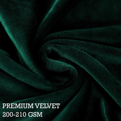 Premium Original Velvet Wing Chair Cover, Hunter Green - HOKIPO | Har Ghar ka Humsafar